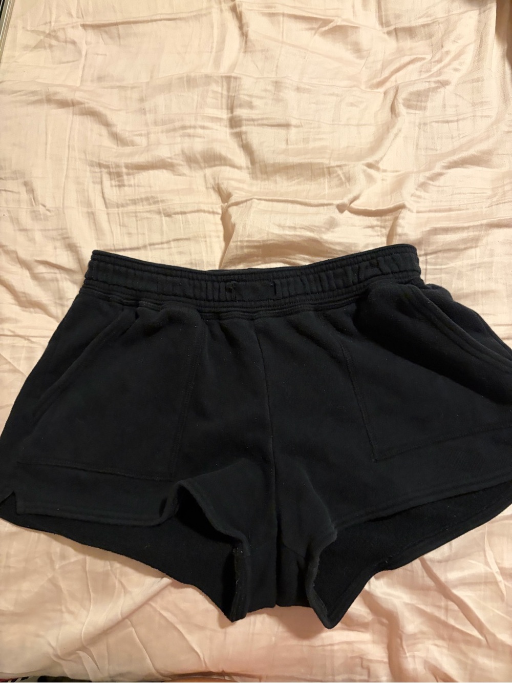Bella Canvas Black Girls' Lounge Shorts